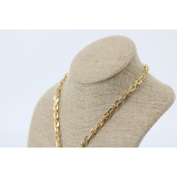 AUTHENTIC Louis Vuitton Lock and Key w 17 3/4 Gold Cable Second Hand Nec… - Picture 3 of 4